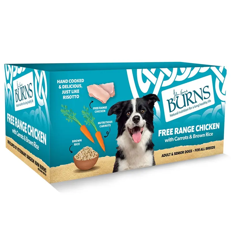 Burns Chicken Carrots And Brown Rice Wet Dog Food 12X150G Trays