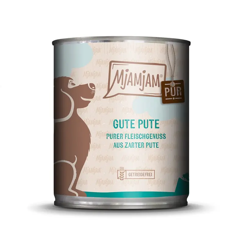 Mjamjam Pure Single Meat 6 X 800G - Pure Turkey