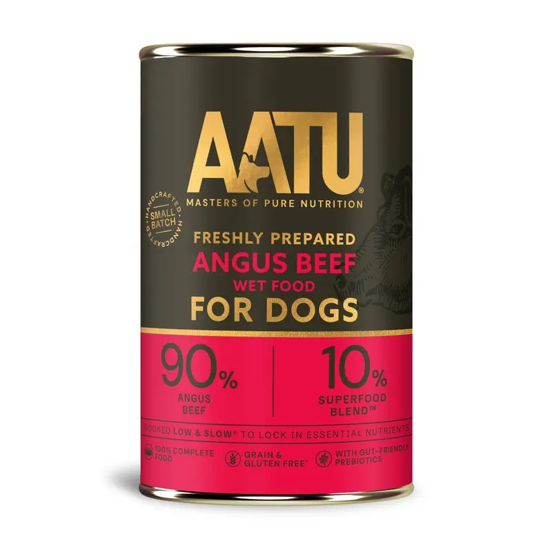 Aatu Angus Beef Adult Wet Dog Food 400G Tin