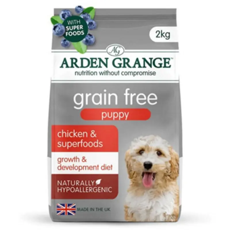 Arden Grange Free Puppy/Junior Chicken & Superfoods 2Kg Grain