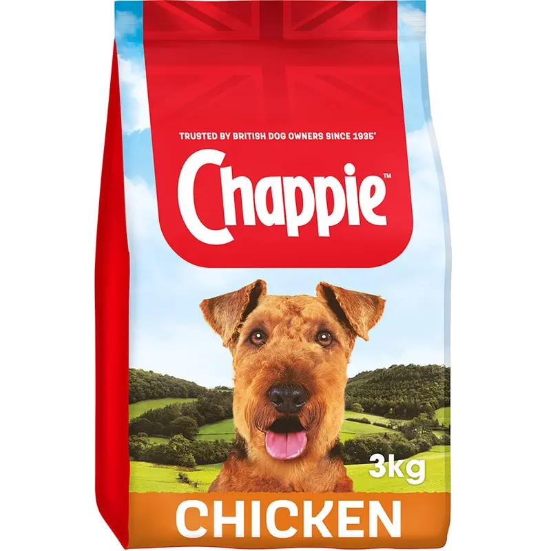 Chappie Complete Dry Adult Dog Food Chicken And Wholegrain Cereal 3Kg