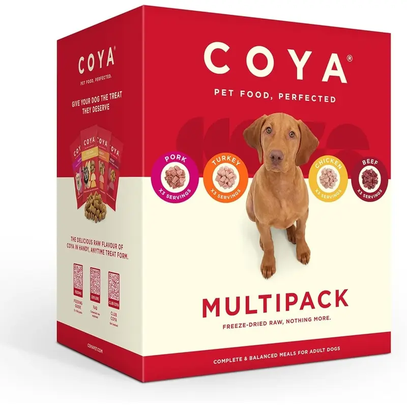 Coya Freeze-Dried Raw Adult Dog Food Multipack Size 30