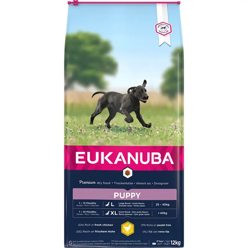 Eukanuba Large Breed Dry Puppy Food Chicken 12Kg