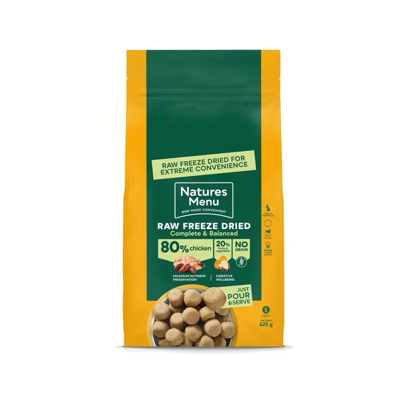Natures Menu Freeze Dried Complete & Balanced Nuggets - Chicken - 625gr