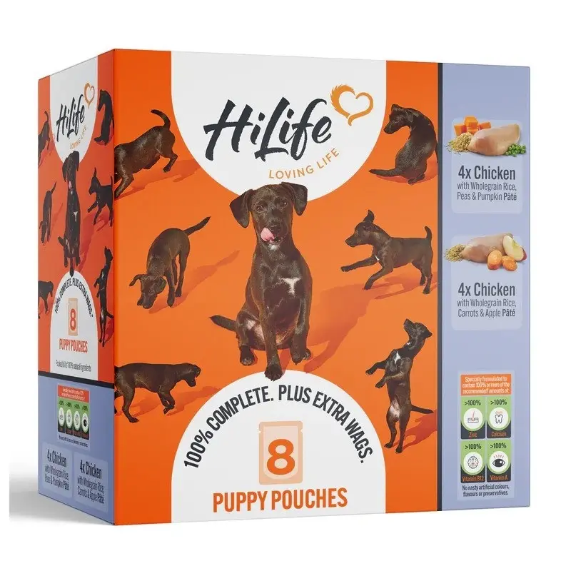 Hi Life Hilife Chicken Recipes Wet Puppy Food - X 150G Brown Size 8