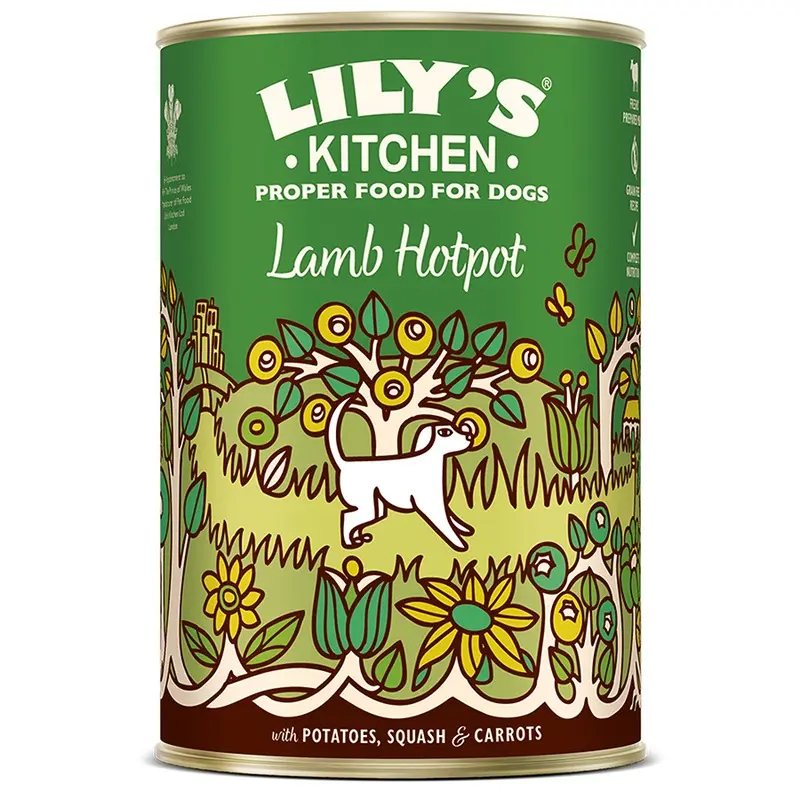Lilys Kitchen Hotpot Wet Adult Dog Food Lamb 400G Tin