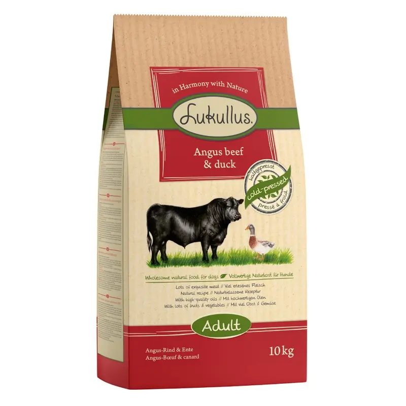 Lukullus Cold-Pressed Angus Beef & Duck - 10Kg