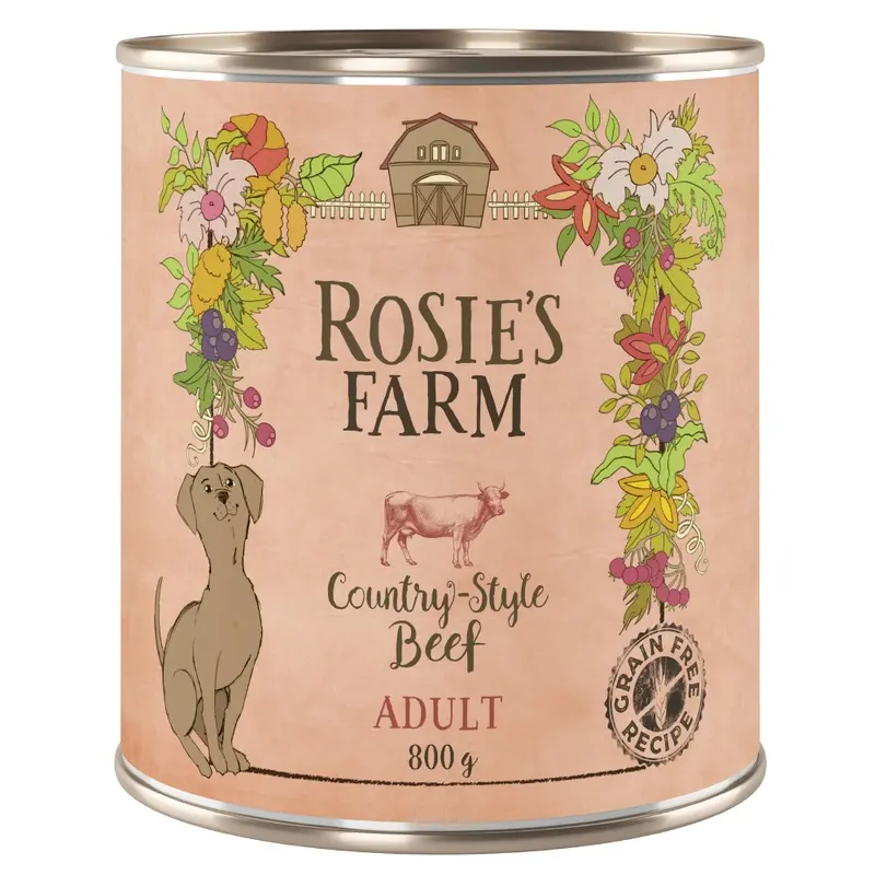 Rosies Farm Adult Country-Style Beef - 6 X 800G