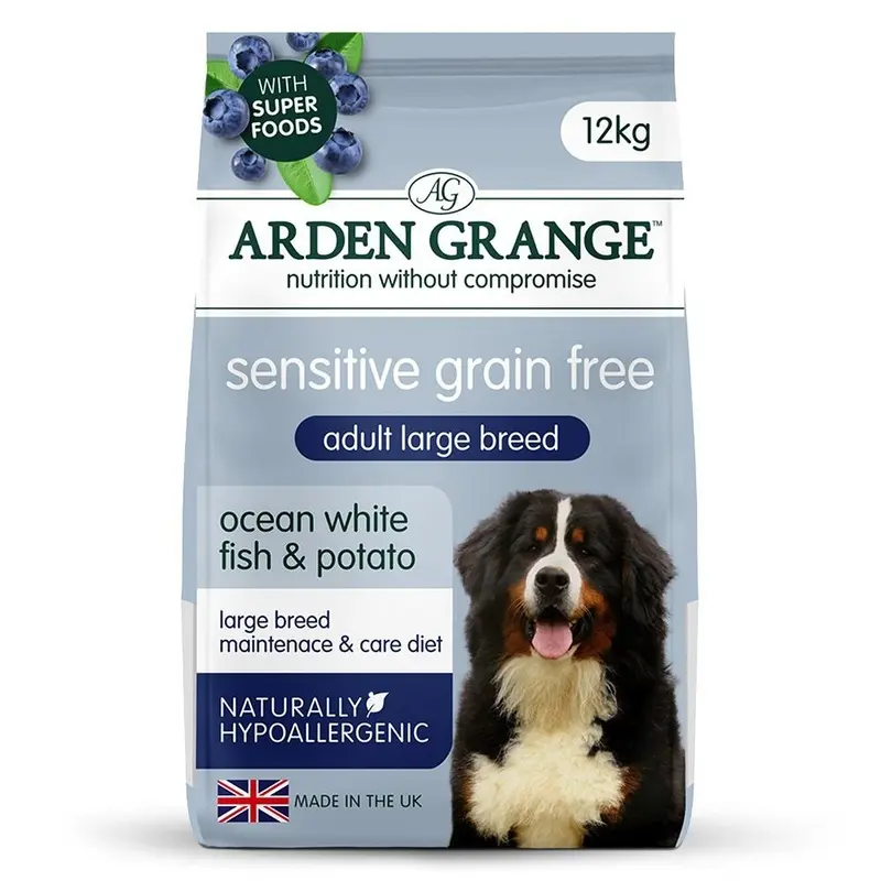 Arden Grange Sensitive Breed Fish And Potato Adult Dog Food - 12Kg Grain/White Large