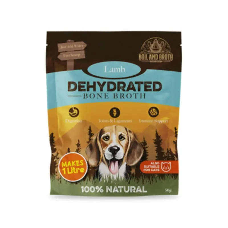 B&Q Dehydrated Lamb Broth For Dogs