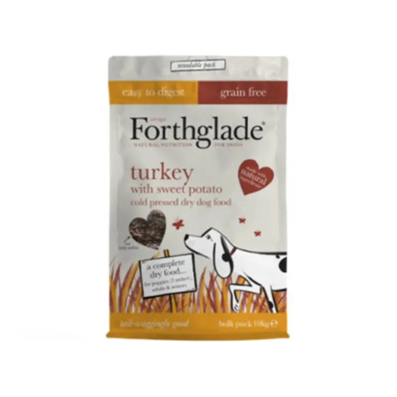 Forthglade Natural Dry Cold Pressed Turkey Free 10Kg Grain
