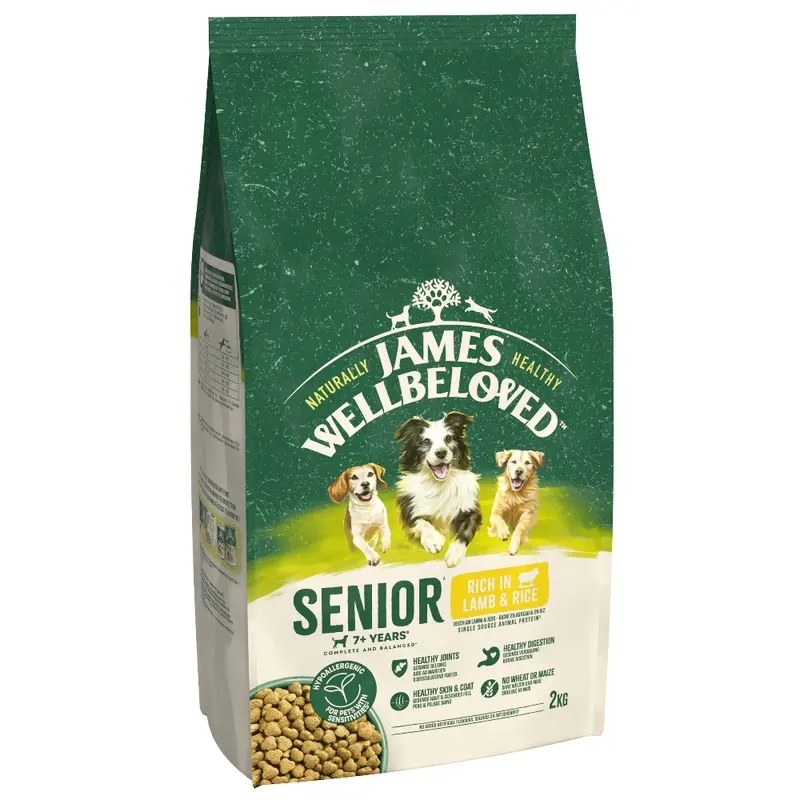 James Wellbeloved Senior Dog Hypoallergenic Lamb & Rice - 2Kg