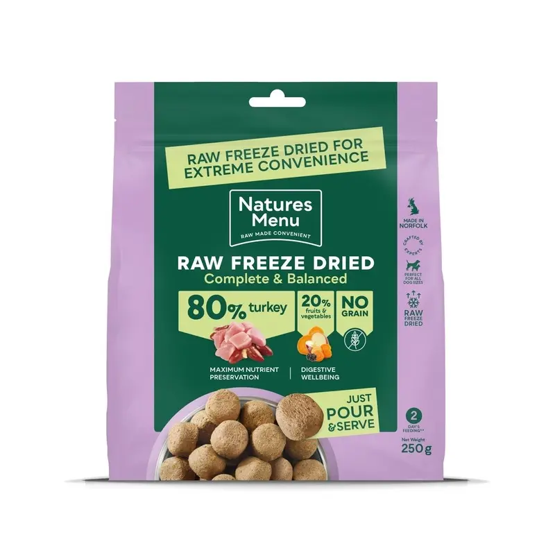 Natures Menu Green Dog Complete & Balanced 80/20 Freeze Dried Turkey | : 120G