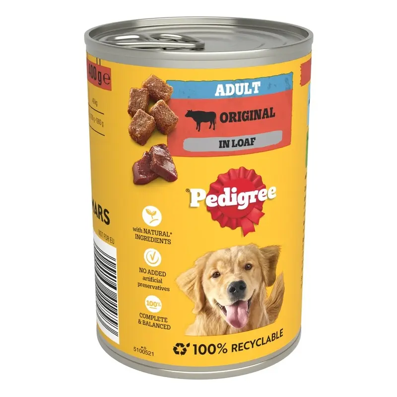 Pedigree Adult Classic 12 X 400G - Original In Loaf