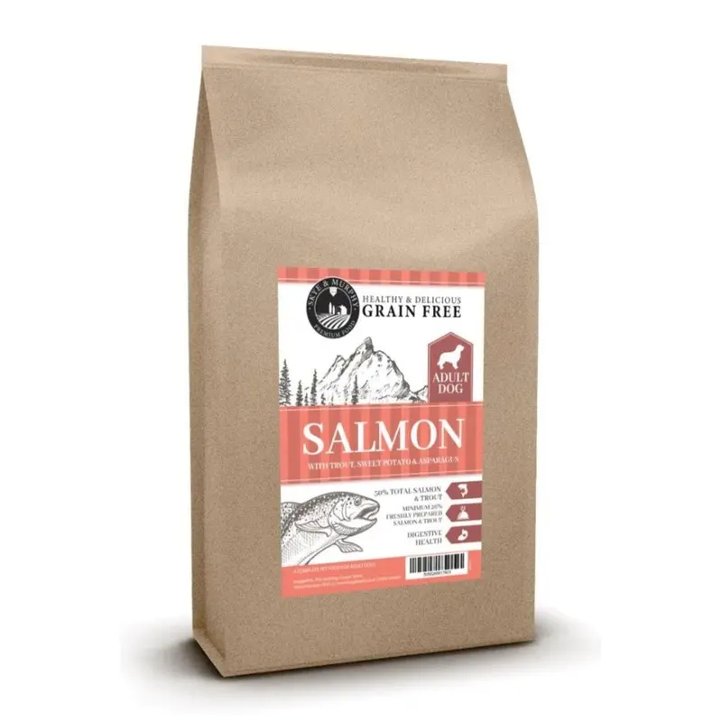 Skye & Murphy Unisex Brown Grain Free Salmon Adult Dog Food 2Kg