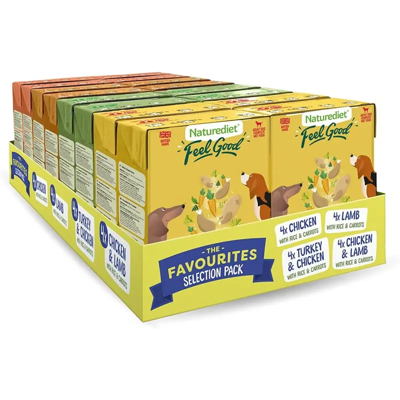New Naturediet Feel Good Selection Pack Complete Wet Food, 390G (Pack Of 16)