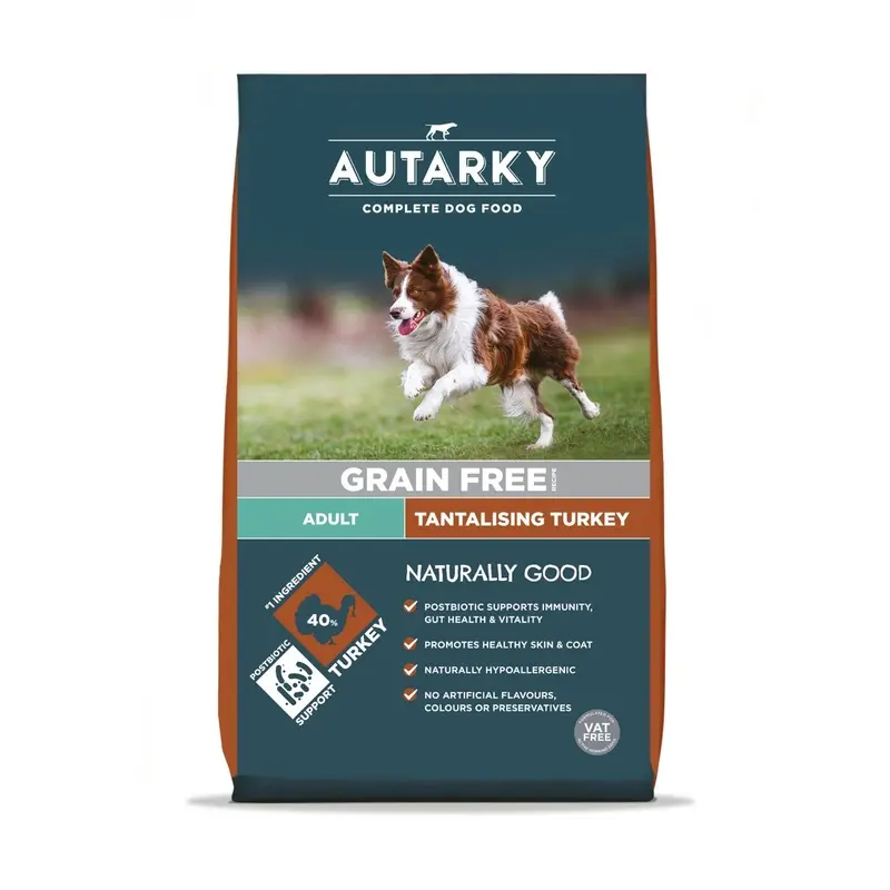 Autarky Adult Free Dog Food - Turkey - Grain 12Kg