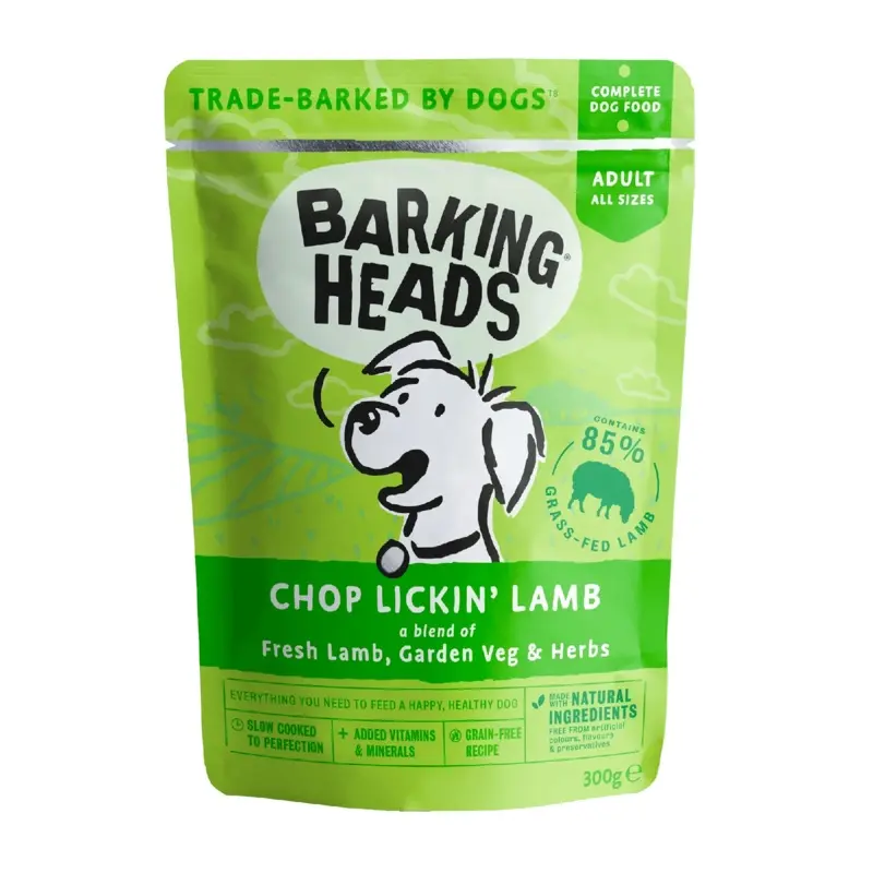 Barking Heads Grain/Salmon Chop Lickin Lamb | : 300G