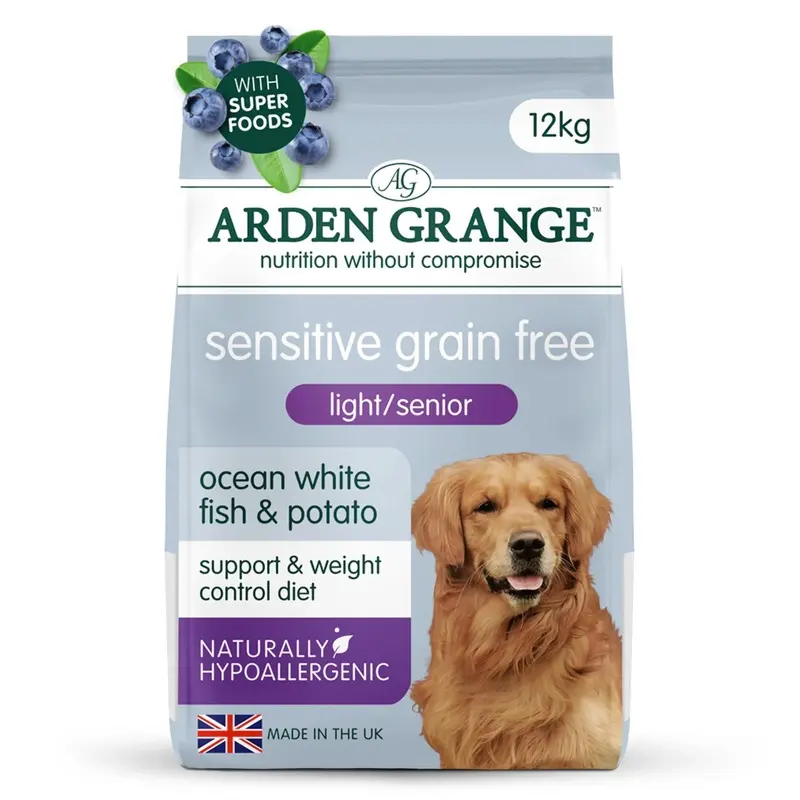 Arden Grange Sensitive /Senior Free Dog Food - Light/Grain 12Kg
