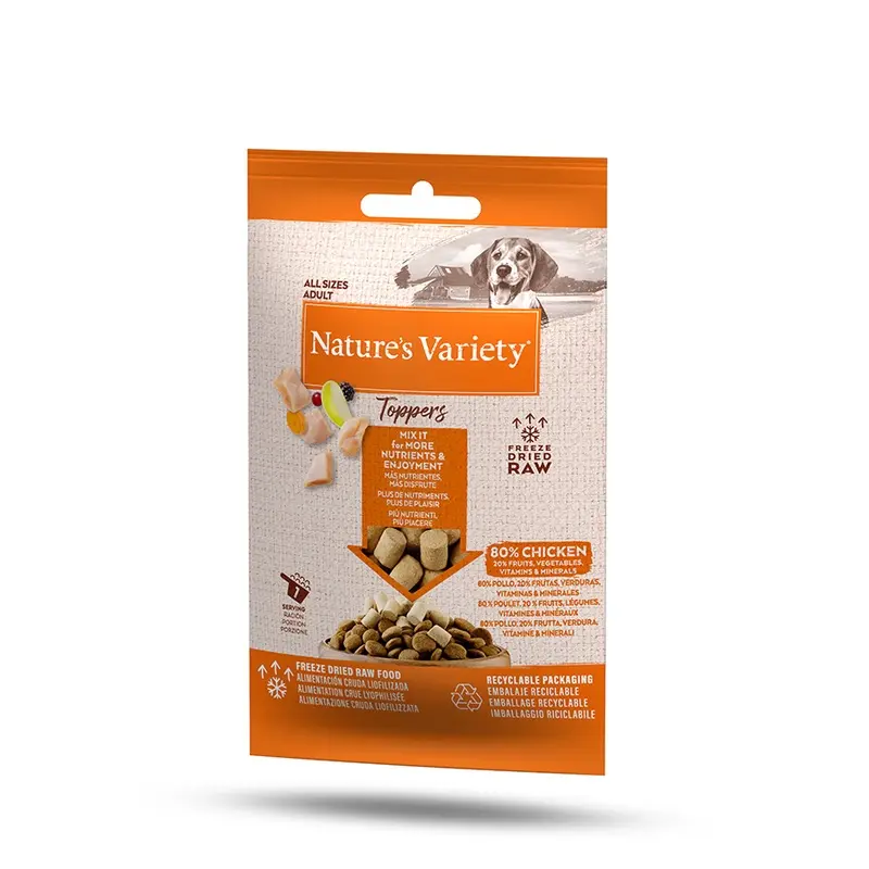 Natures Variety Freeze Dried Dog Food Toppers Chicken Small 15G