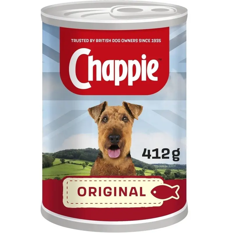 New Sunukerr X 412G Chappie Adult Wet Dog Food Tins Original Dog Can Size 12