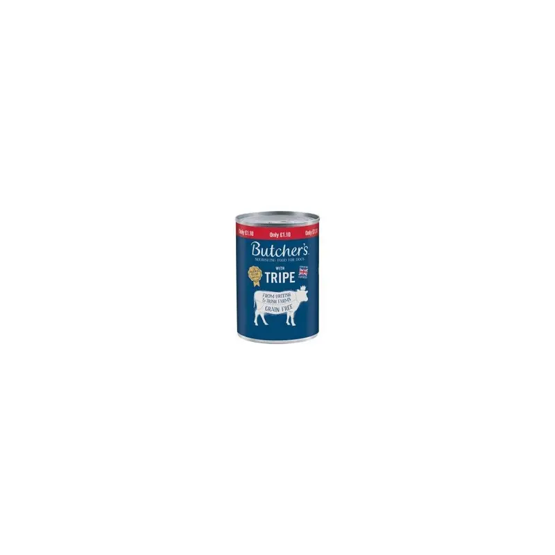 Butchers Grain Tripe Dog Food Tin (Pack Of 12) 400G