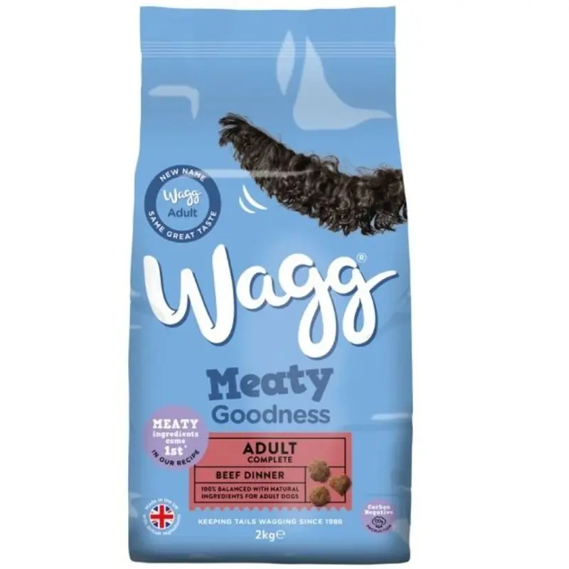Wagg Meaty Goodness Adult Dog Food Beef Dinner - 2Kg