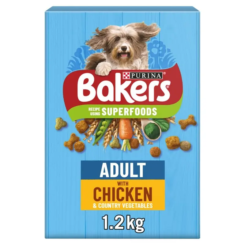 Bakers Adult Chicken with Vegetables Dry Dog Food, 1.2kg