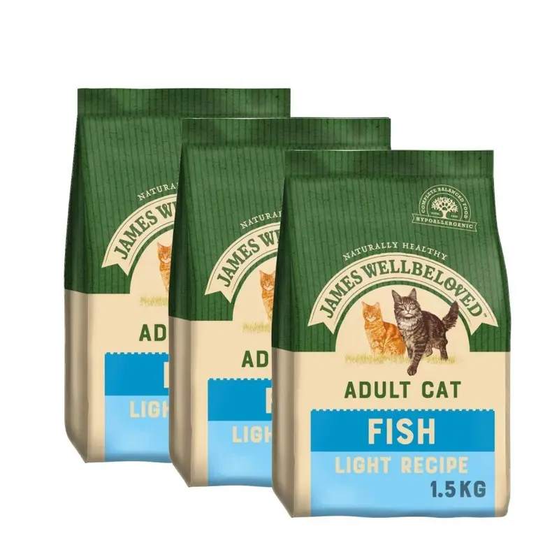 New James Wellbeloved Adult Fish X 1.5Kg Light Case401871 Size 3