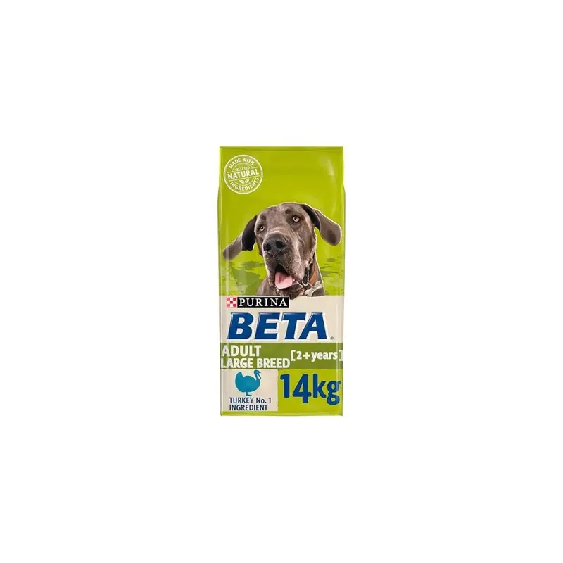 New Purina Beta Adult Breed Dry Dog Food With Turkey 14Kg 12531973 Large