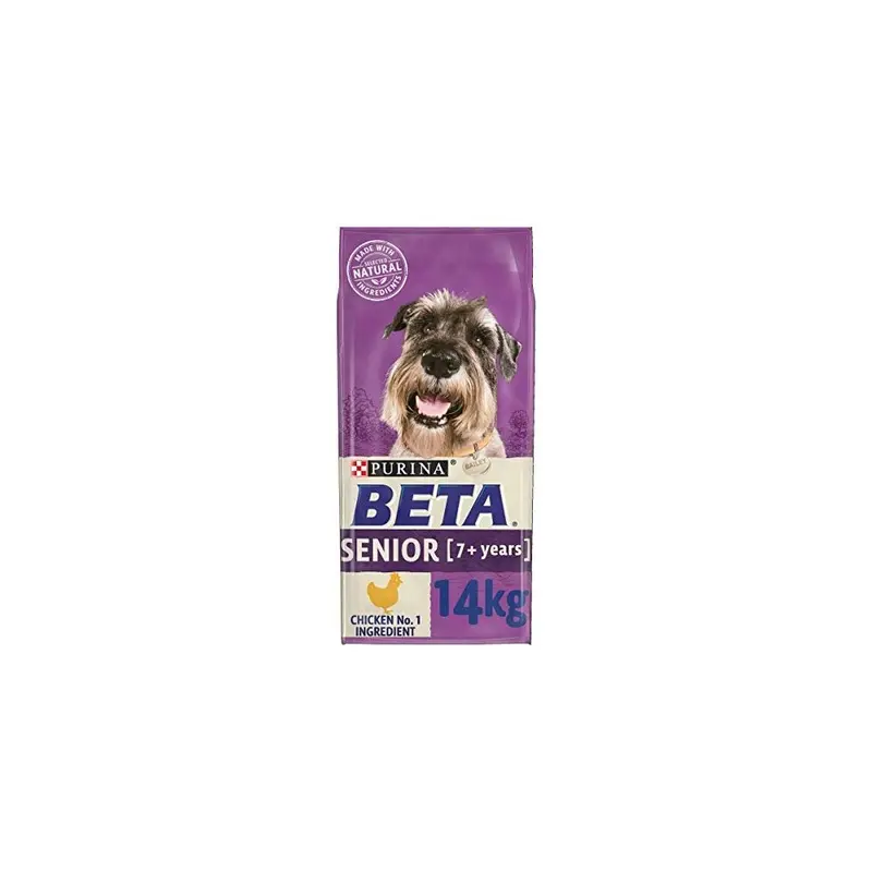 Purina Beta Senior Dry Dog Food Chicken X 14Kg Pack Size 1