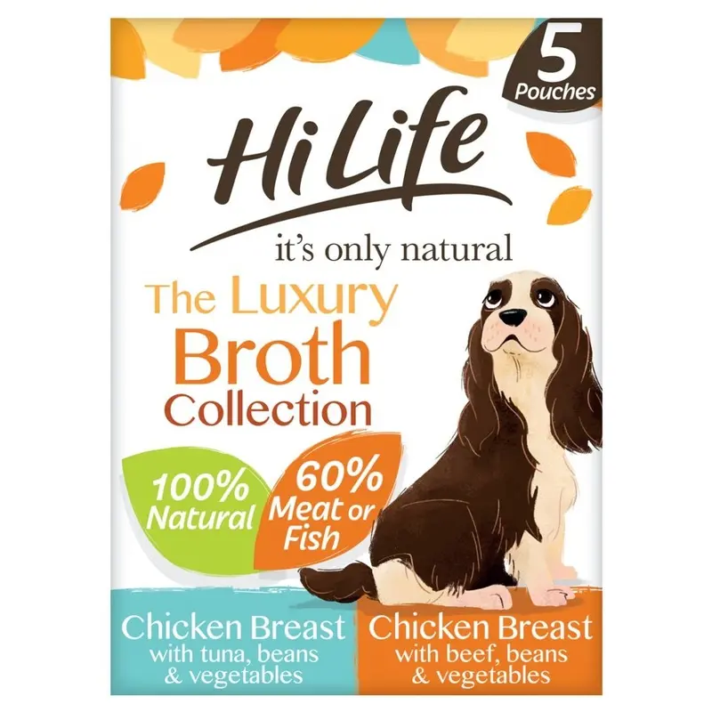 Hi Life Hilife The Luxury Broth Collection For Dogs - X 100G Grain/Light Size 5