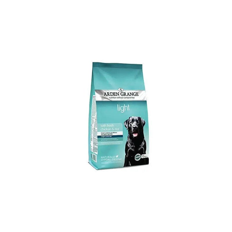 New Arden Grange Adult Dry Dog Food With Fresh Chicken And Rice, 12 Kg Light 12Kg