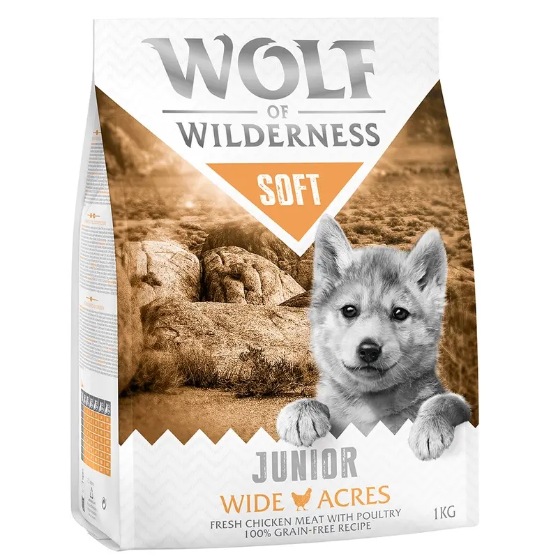 Wolf Of Wilderness Junior Soft "Wide Acres" - Chicken - 1Kg