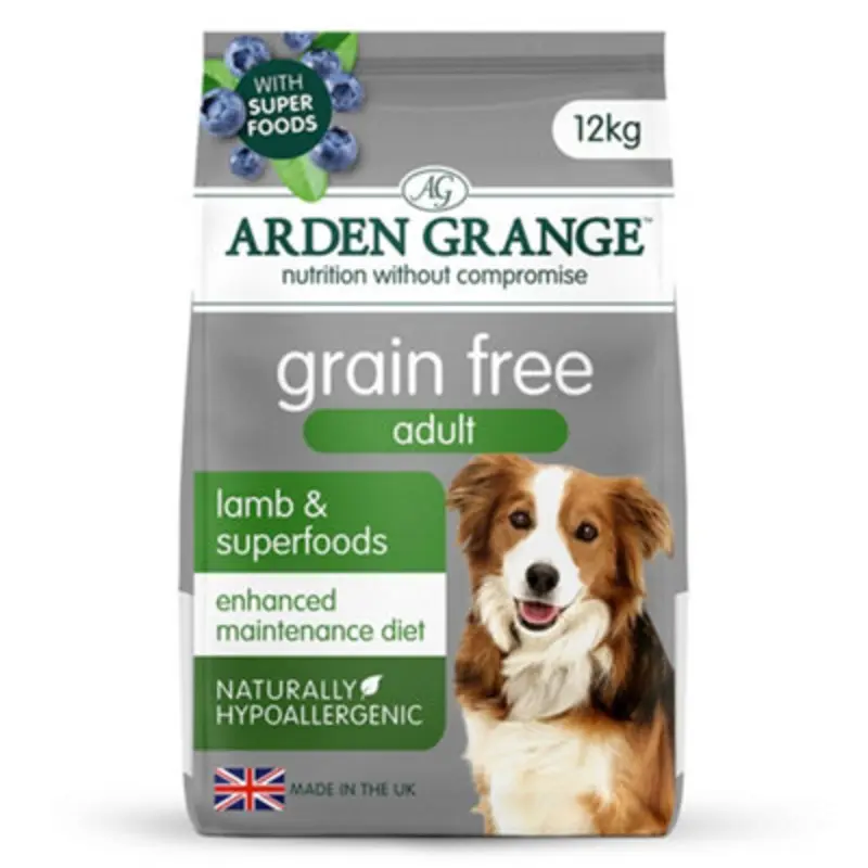Arden Grange Free Adult Lamb & Superfoods 12Kg Grain