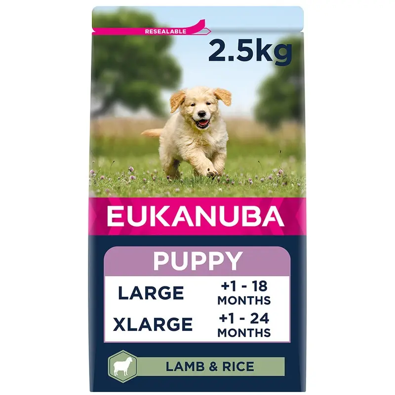 Eukanuba Large Breed Dry Puppy Dog Food Lamb And Rice 2.5Kg