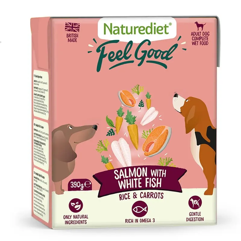 Naturediet Feel Good Wet Adult Dog Food Salmon 390G