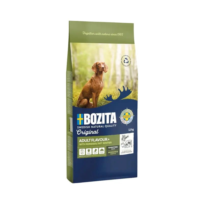 Bozita Original Adult Flavour Plus With Reindeer - Wheat-Free - 12Kg