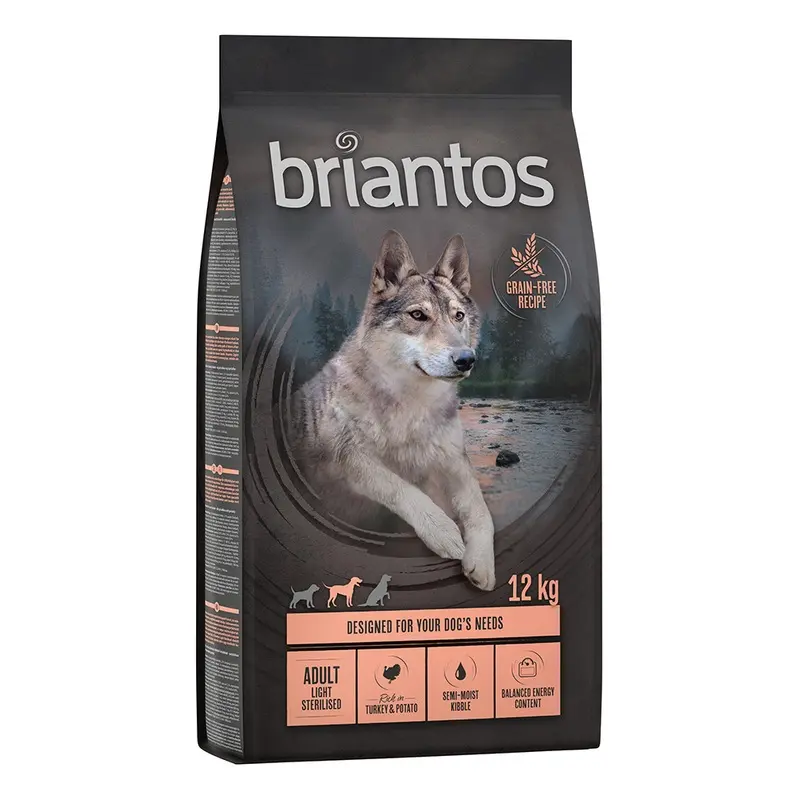 Briantos Adult Light/Sterilised Grain-Free Turkey & Potato - 12Kg