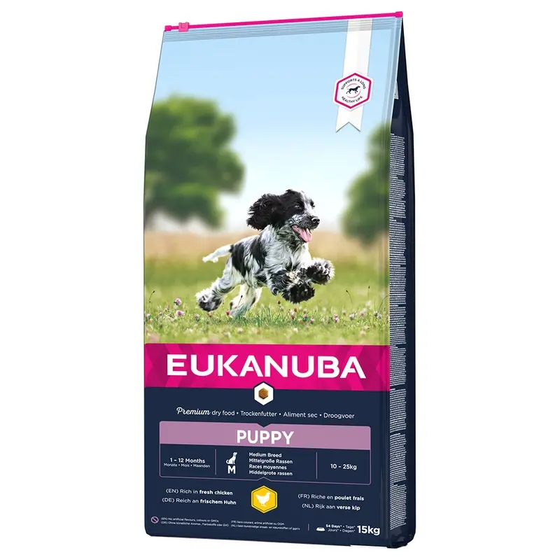 Eukanuba Puppy Medium Breed - Chicken - 15Kg