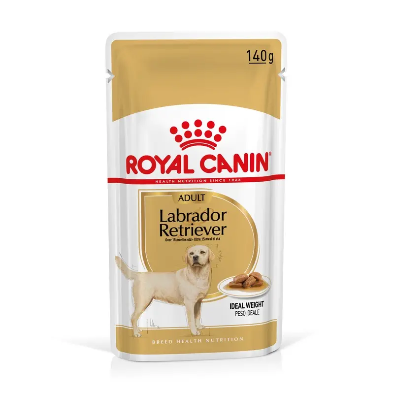 Royal Canin Breed Royal Canin Labrador Retriever Adult In Gravy - 10 X 140G
