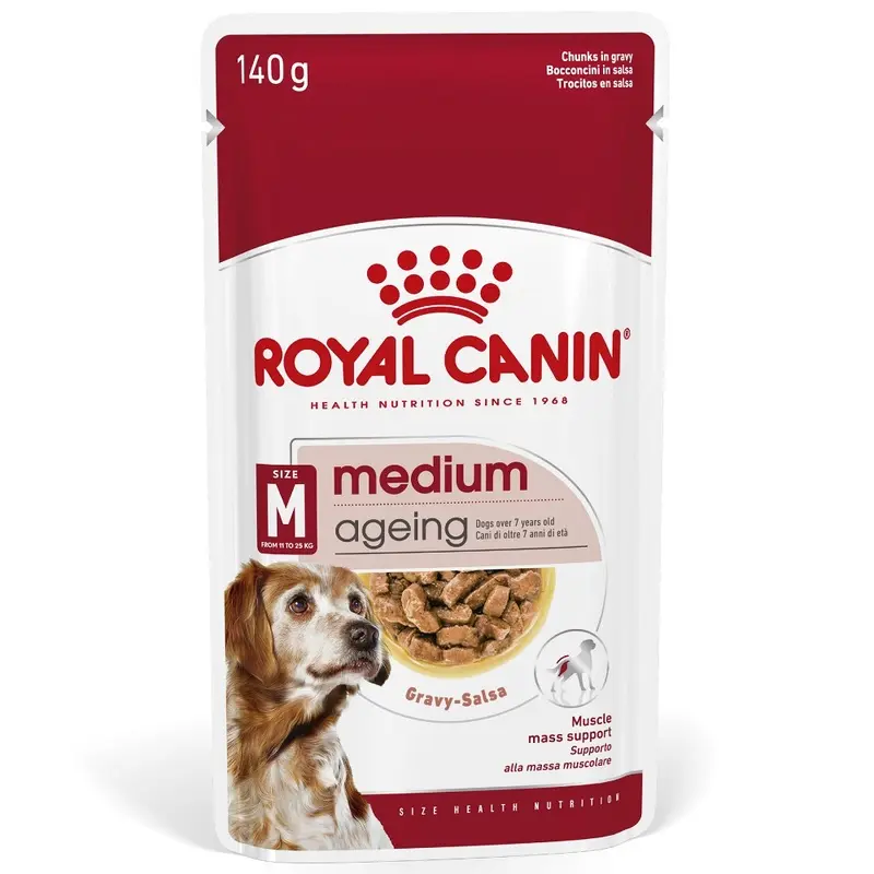 Royal Canin Size Royal Canin Medium Ageing In Gravy - 10 X 140G