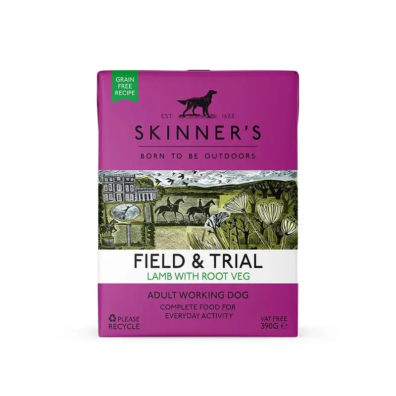 Skinners Unisex Black Field And Trial Tetra - Lamb And Root Veg 390G