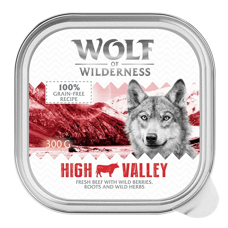 Wolf Of Wilderness Adult Classic 6 X 300G - High Valley - Beef