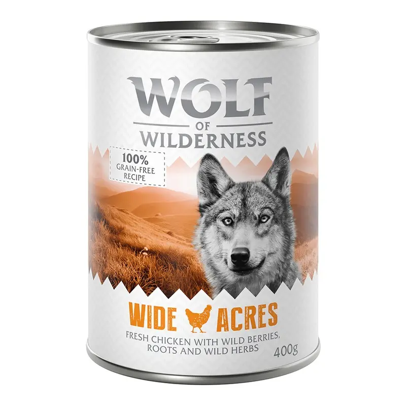 Wolf Of Wilderness Adult Single Protein 6 X 400G - Wide Acres - Chicken
