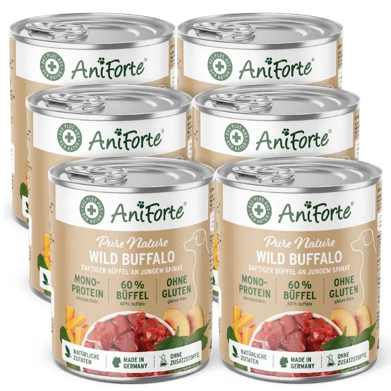 Aniforte Uk Peach Aniforte Purenature Wild Buffalo - Wet Food For Dogs - 400G