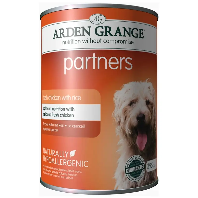 Arden Grange Partners Fresh Chicken With Rice For Dogs - X 395G Size 6