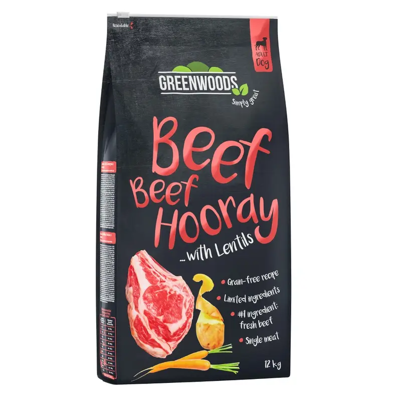 Greenwoods Beef With Lentils, Potatoes & Carrots - 12Kg