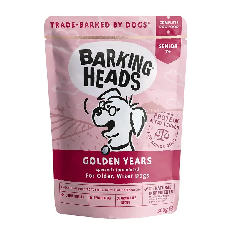 Barking Heads Golden Years Wet Senior Dog Food Pouch Chicken 300G