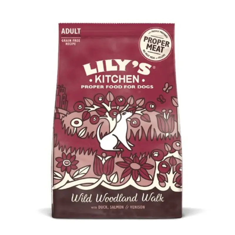 Lilys Kitchen Salmon Dog Wild Woodland Duck, And Venison Dry Food | : 1Kg